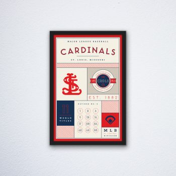 St. Louis Cardinals Stats Canvas Poster Print - Wall Art Decor