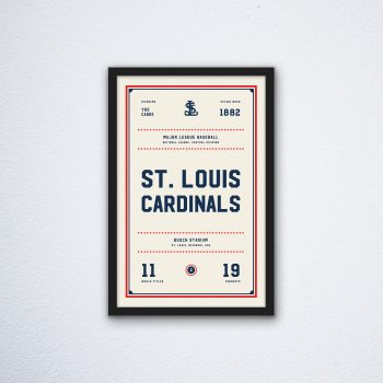 St. Louis Cardinals Ticket Canvas Poster Print - Wall Art Decor