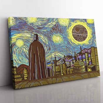 Star Wars Starry Night Canvas Poster Print Wall Art Decor