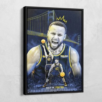 Stephen Curry Canvas Curry Basketball Sports Wall Art Golden State Warriors Canvas Decor Steph Curry Motivation Inspiration Poster