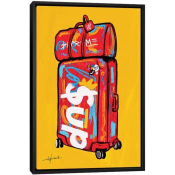 Supreme Luggage I - Black Framed Canvas