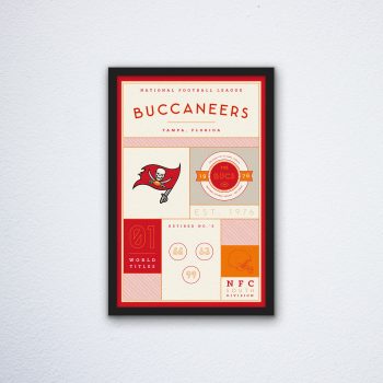 Tampa Bay Buccaneers Stats Canvas Poster Print - Wall Art Decor