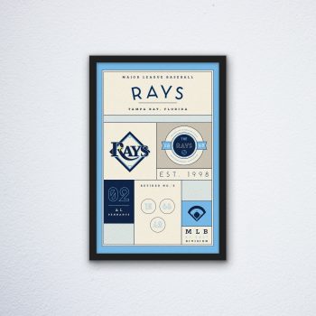 Tampa Bay Rays Stats Canvas Poster Print - Wall Art Decor