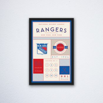 Texas Rangers Stats Canvas Poster Print - Wall Art Decor