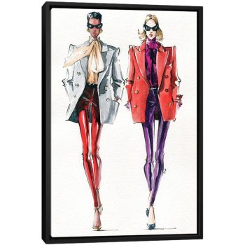 YSL - Black Framed Canvas