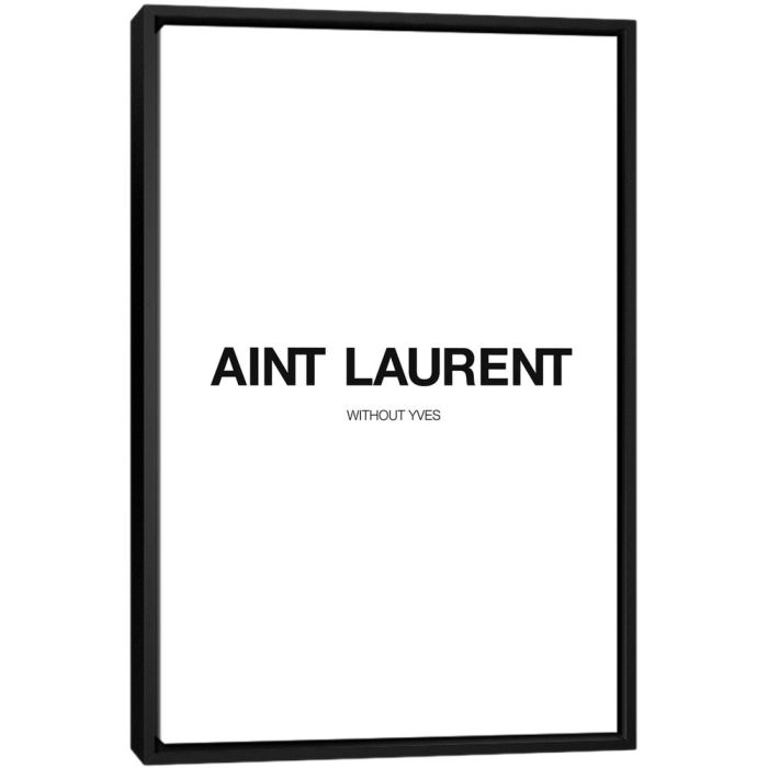 YSL - Black Framed Canvas