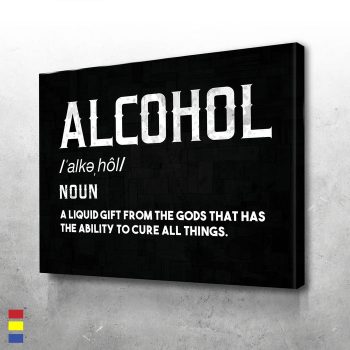 Alcohol in Design a Godly Cure for Creative Block Canvas Poster Print Wall Art Decor