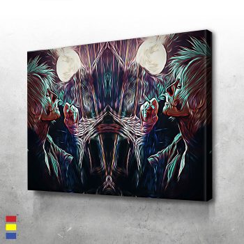 All Alone Find Your Artistic Vibes Psychedelic Paintings to Soul Calming Works Canvas Poster Print Wall Art Decor