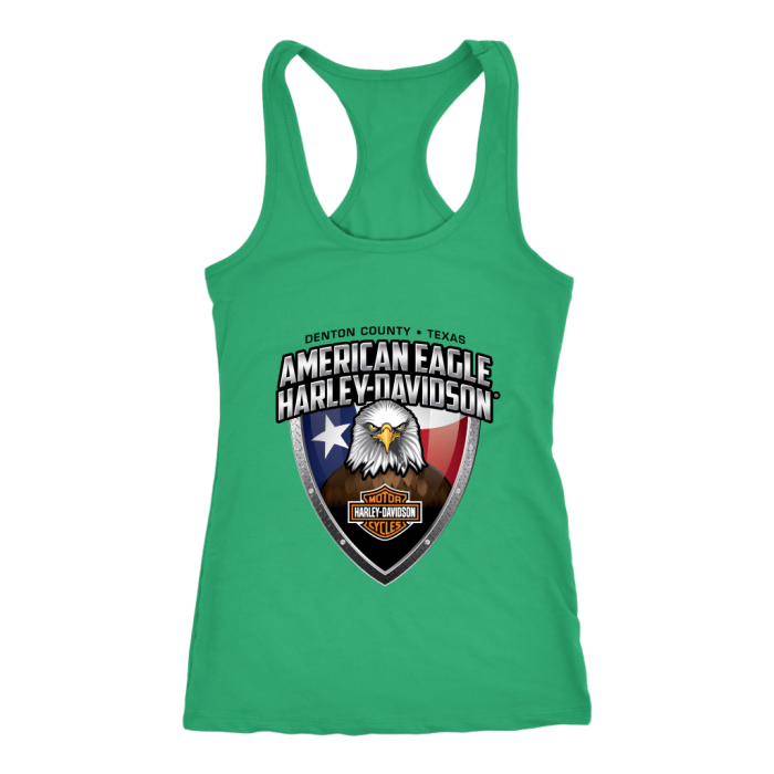 American Eagle Harley Davidson Women Racerback Tank Top