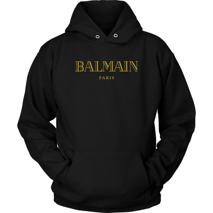 Balmain Gold Logo Unisex Hoodie