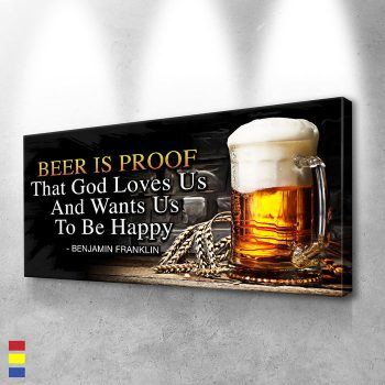Beer Equals Love the Perfect Artwork to Complement Your Space Canvas Poster Print Wall Art Decor