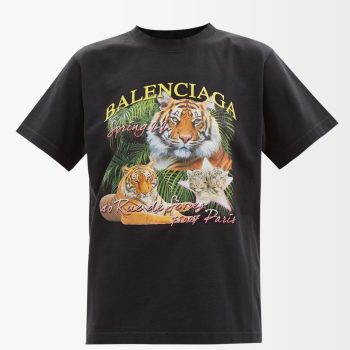 Black Balenciaga Tee Unisex T-Shirt Of Balencia FTS467