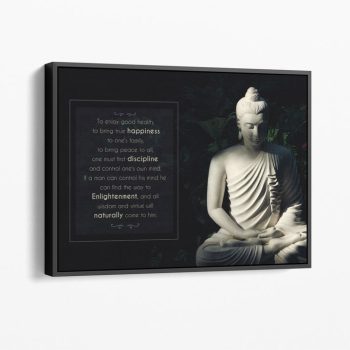 Buddha Quote Canvas Motivational Art Lv Art Interior Art Wall Art Well Being Ikonick