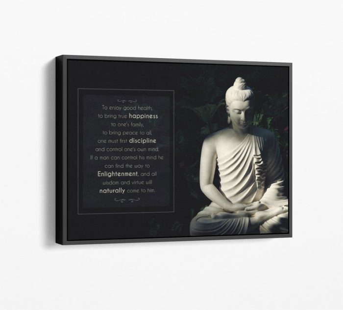 Buddha Quote Canvas Motivational Art Lv Art Interior Art Wall Art Well Being Ikonick