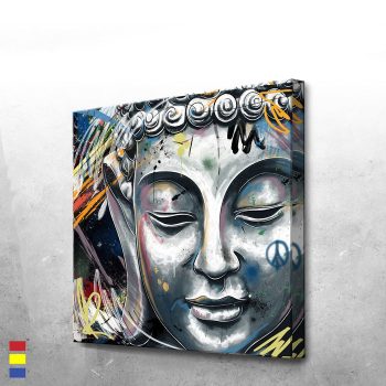 Buddha a Masterpiece of Art with Intense Colors and Exquisite Designs Canvas Poster Print Wall Art Decor