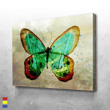 Butterflies a Stunning Piece of Art with Intense Colors and Designs Canvas Poster Print Wall Art Decor