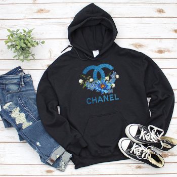 Chanel Glitter Flower Logo Unisex Pullover Hoodie HTB2622