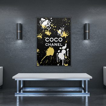 Coco Chanel Luxury Brand Canvas Poster Print Wall Art Decor