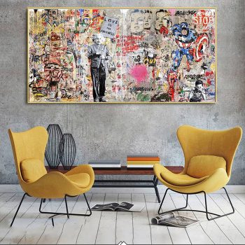 Comic Canvas Poster Print Wall Art Decor