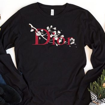 Dior Logo Luxury Sakura Flower Unisex & Kid Long Sleeve Tee LTB2511