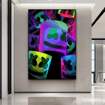 Dj Marshmello Canvas Poster Print Wall Art Decor