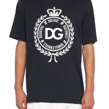 Dolce & Gabbana Round-Leaves Tee Unisex T-Shirt FTS525