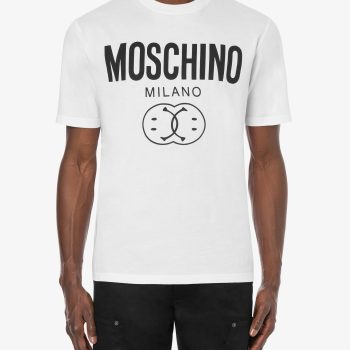 Double Smile Logo Organic 2D Moschino Tee Unisex T-Shirt FTS051