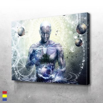 Experience So Lucid Discovery So Clear the Visions of Human Potential in Art Canvas Poster Print Wall Art Decor