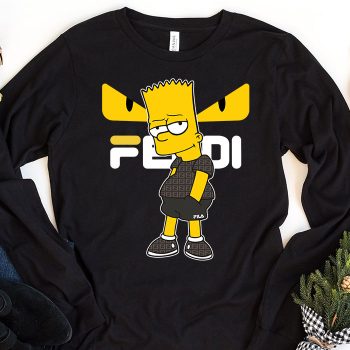 Fendi Fila Diabolic Eyes Simsom Unisex & Kid Long Sleeve Tee LTB2550