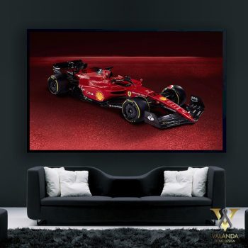 Ferrari F1 Wall Art Huge Canvas Wall Decor Man Cave Gift Formula 1 Canvas Wall Print Ferrari's Formula Car Wall Art Formula One Print
