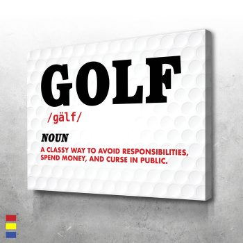 Golf Mastering the Game Mastering the Mind Canvas Poster Print Wall Art Decor