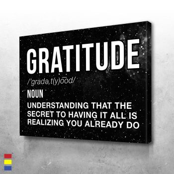 Gratitude and Your Perfect Art Style with Melting Waves Canvas Poster Print Wall Art Decor
