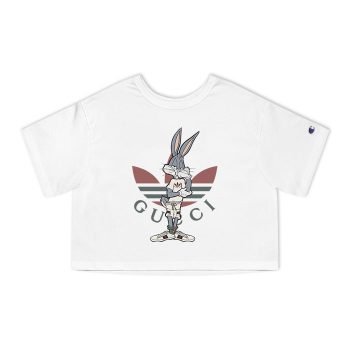 Gucci Adidas Bugs Bunny Champion Women Heritage Cropped T-Shirt CTB043