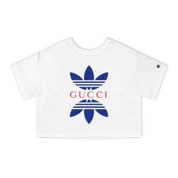 Gucci Adidas Logo Champion Women Cropped T-Shirt NTB2205