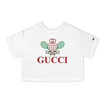 Gucci Italy Tennis Champion Women Cropped T-Shirt NTB2200