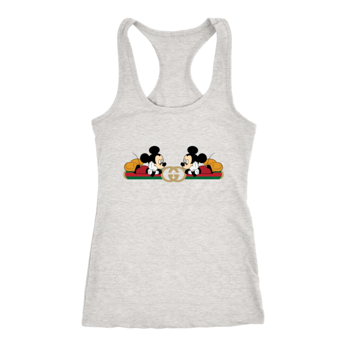 Gucci Logo Mickey Mouse  Women Racerback Tank Top