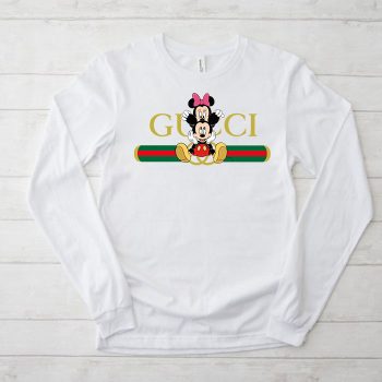 Gucci Mickey Mouse And Minnie Mouse Couple Unisex & Kid Long Sleeve Tee TBL004