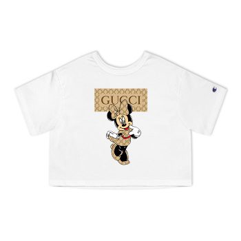 Gucci Mickey Mouse Champion Women Heritage Cropped T-Shirt CTB030