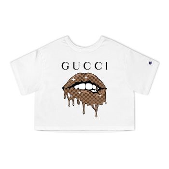 Gucci Mouth Champion Women Heritage Cropped T-Shirt CTB068