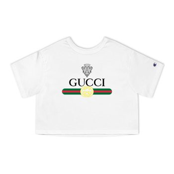 Gucci Museo Logo Champion Women Heritage Cropped T-Shirt CTB091