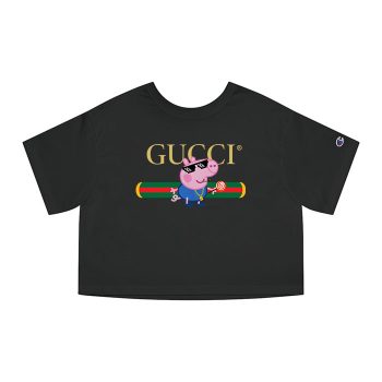 Gucci Peppa Pig Cool Champion Women Cropped T-Shirt NTB2163