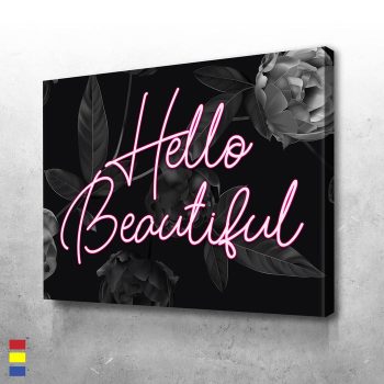 HELLO BEAUTIFUL! Creative Designs That Will Leave You Inspired Canvas Poster Print Wall Art Decor