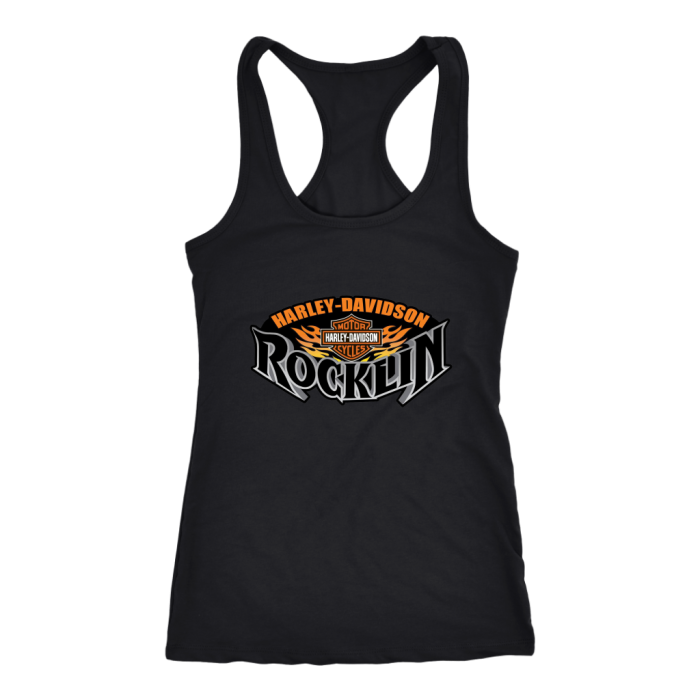 Harley Davidson Of Rocklin Women Racerback Tank Top