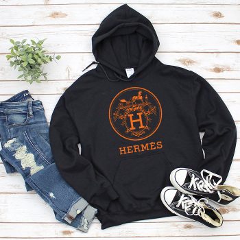 Hermes Horse Original Logo Unisex Pullover Hoodie HTB2115
