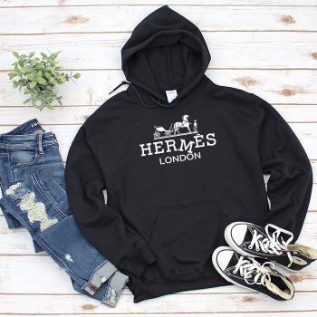 Hermes London Horse Original Logo Unisex Pullover Hoodie HTB2127
