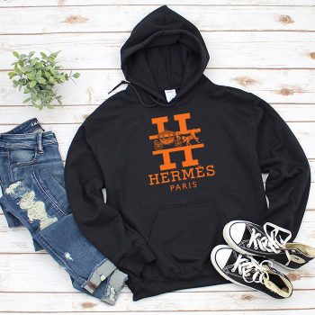 Hermes Paris Horse Logo Unisex Pullover Hoodie HTB2125