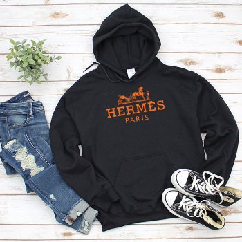Hermes Paris Horse Original Logo Unisex Pullover Hoodie HTB2113
