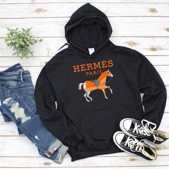 Hermes Paris Horse Original Logo Unisex Pullover Hoodie HTB2114