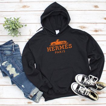 Hermes Paris Rolls Royce Logo Unisex Pullover Hoodie HTB2123