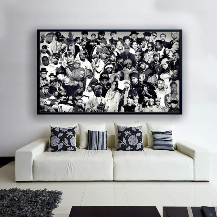 Hip Hop Legend Canvas Legend Rappers Print Eminem 2pac Snoop Dogg 50 Cent Ice Cube Poster Wall Art Rappers Canvas Rappers Poster
